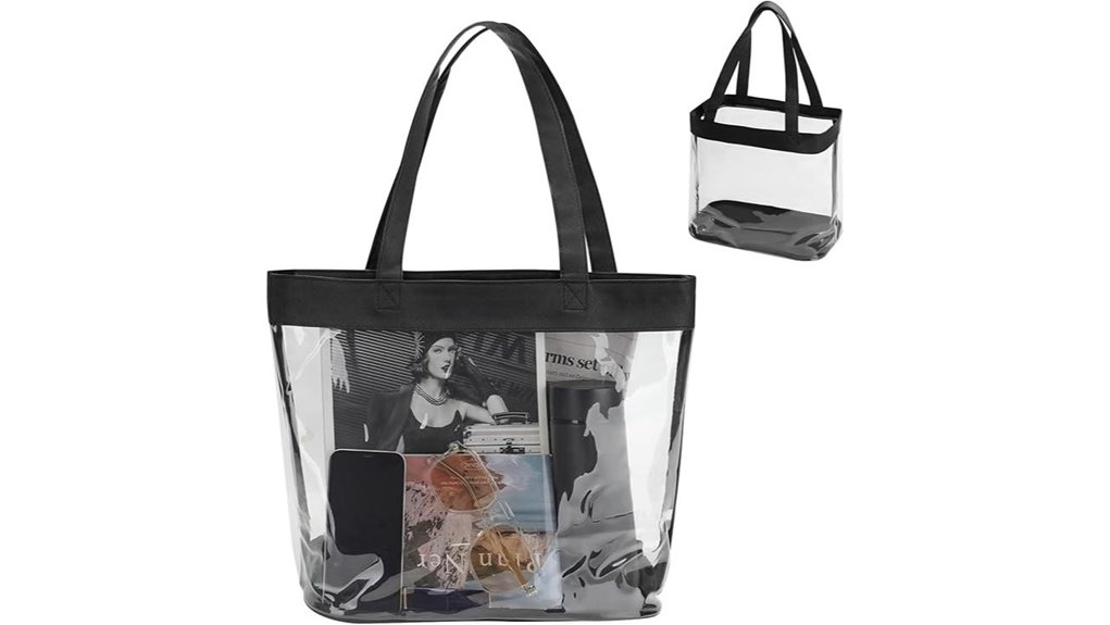 clear stadium tote 12x6x12