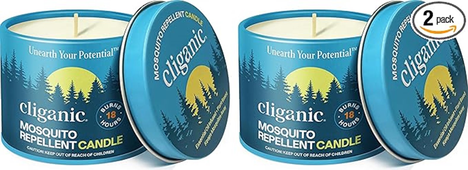 cliganic mosquito repellent candles