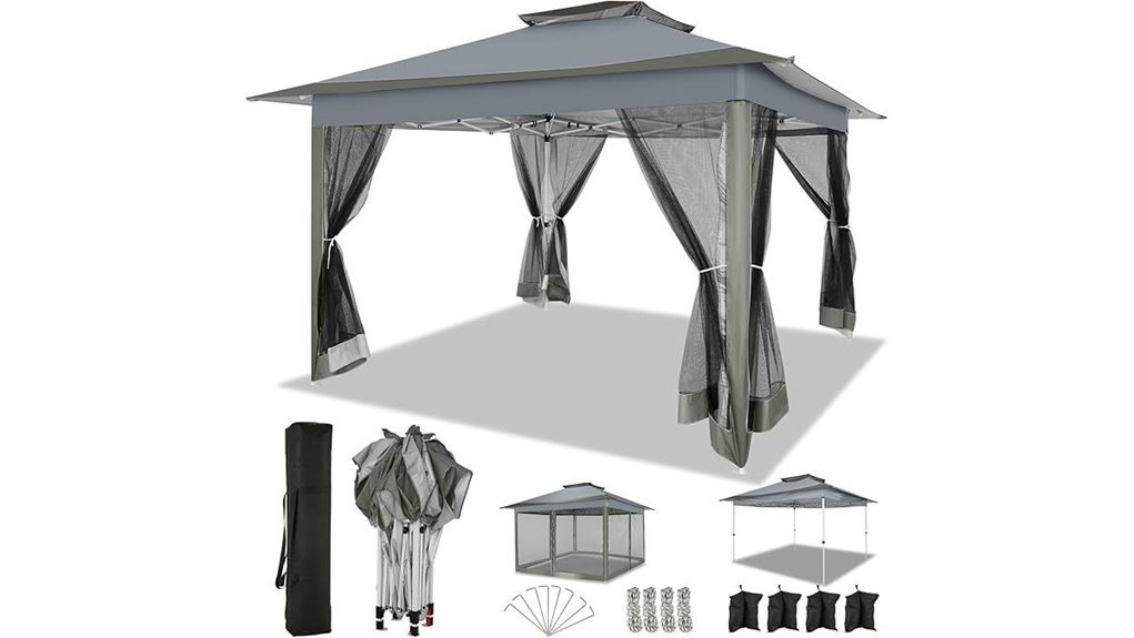 cobizi grey 12x12 gazebo
