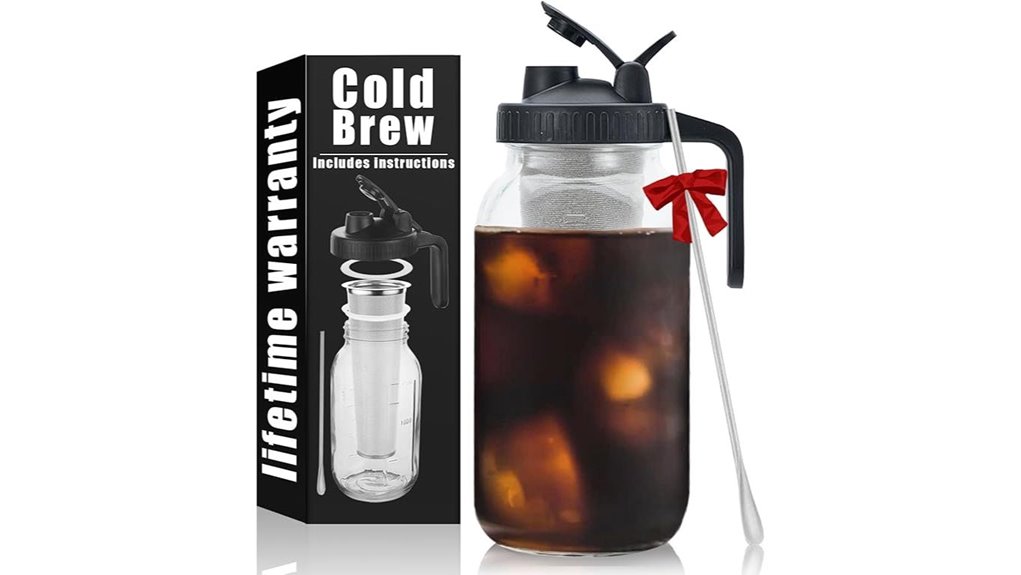 cold brew 64oz mason