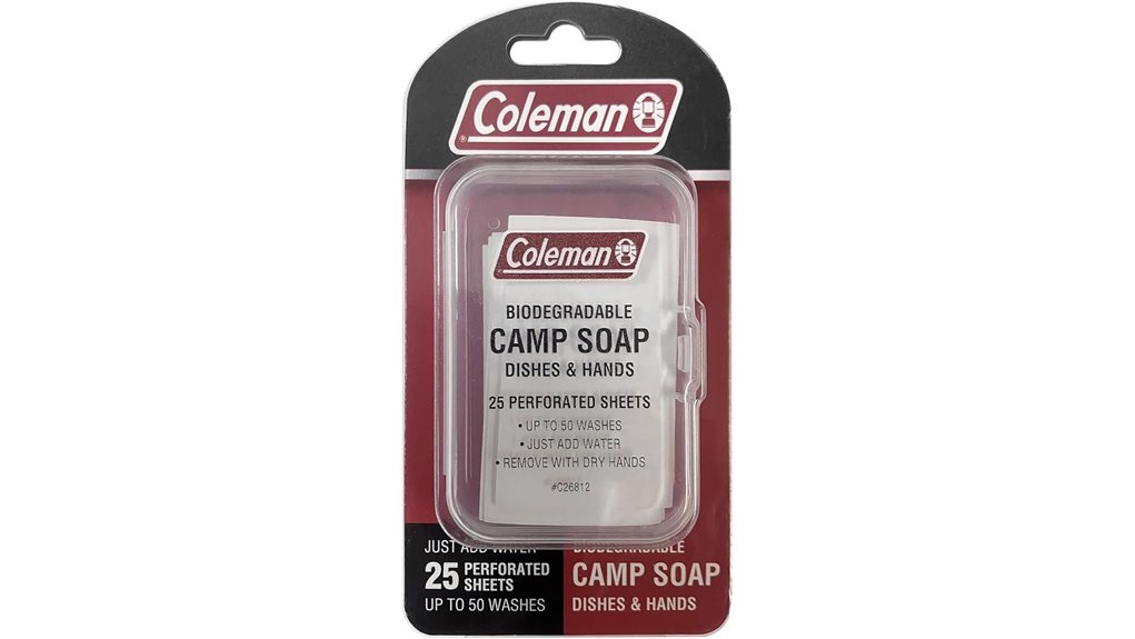 coleman 25 soap perforated sheets