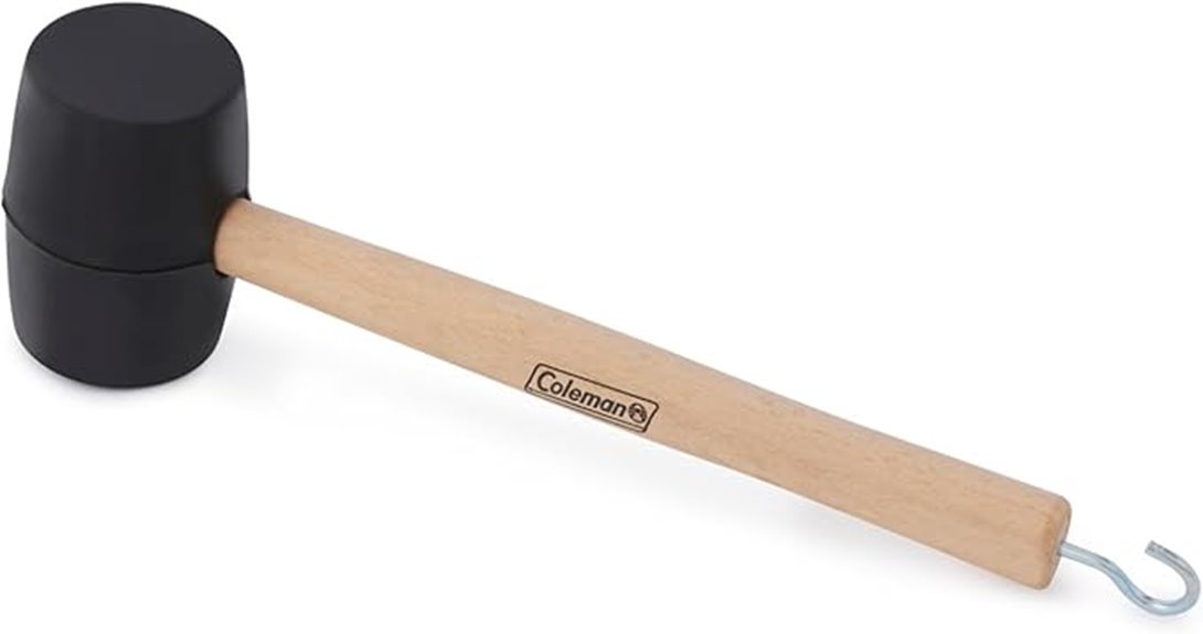 coleman double sided rubber mallet