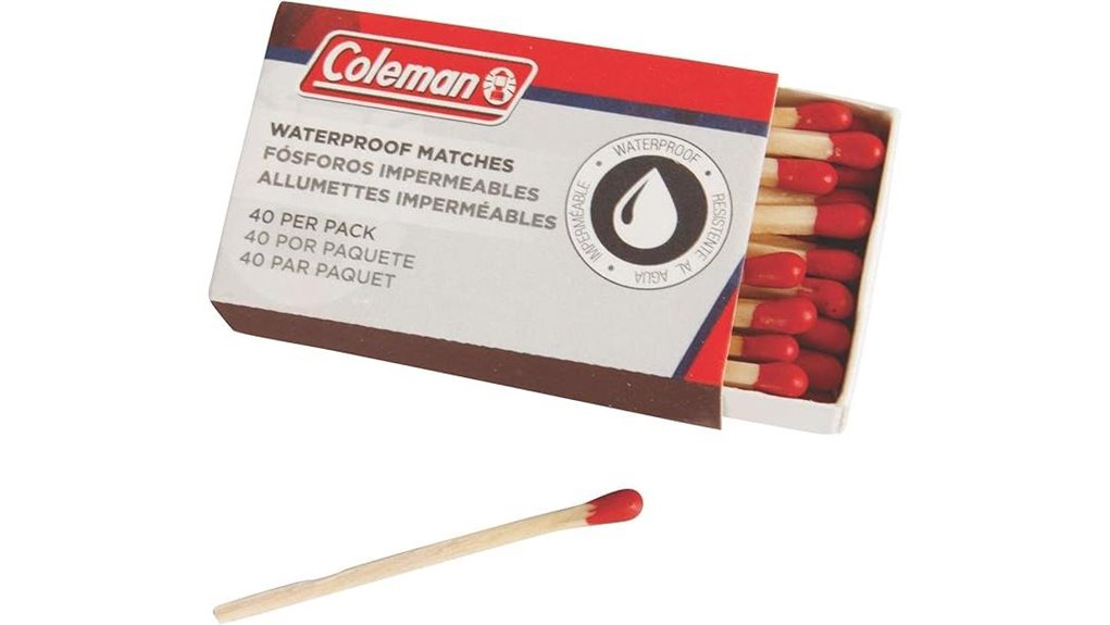 coleman waterproof 4 pack matches