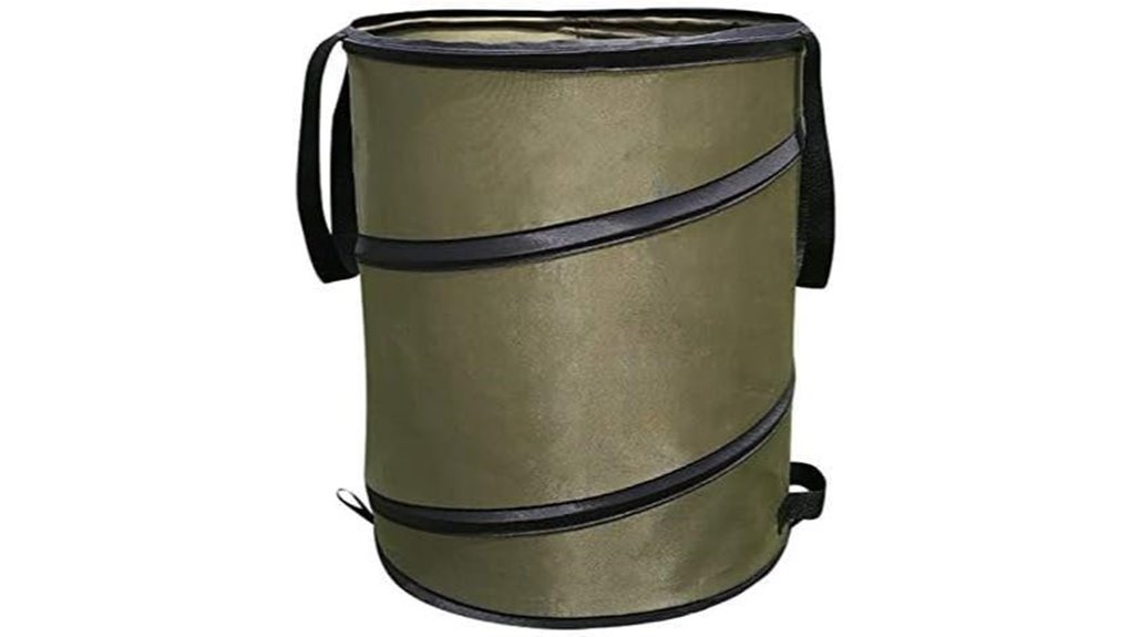 collapsible 10 gallon lawn trash