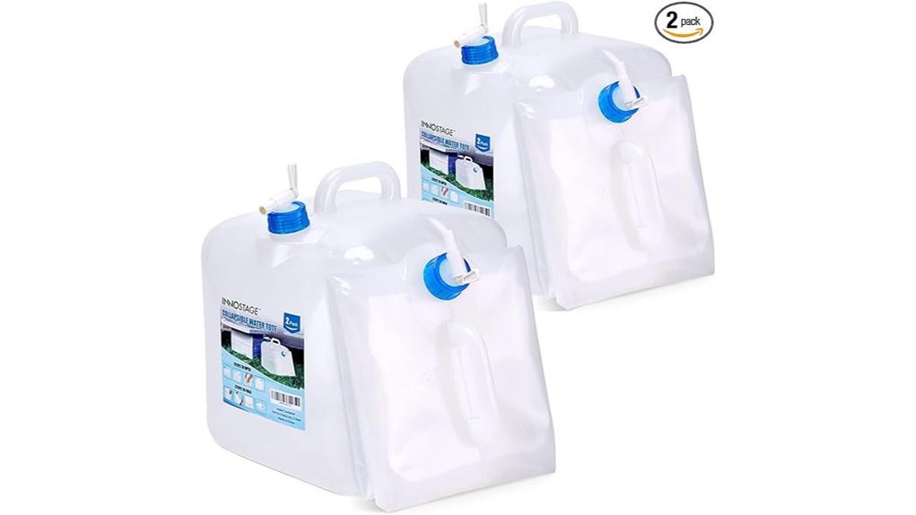 collapsible 2 pack jug spigot