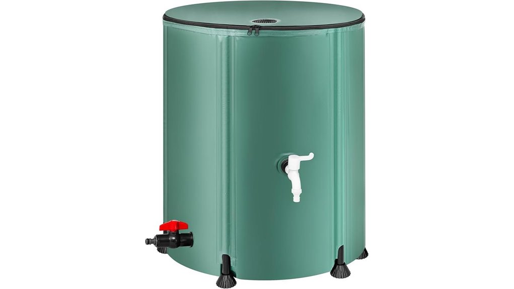 collapsible 53 gallon rain barrel