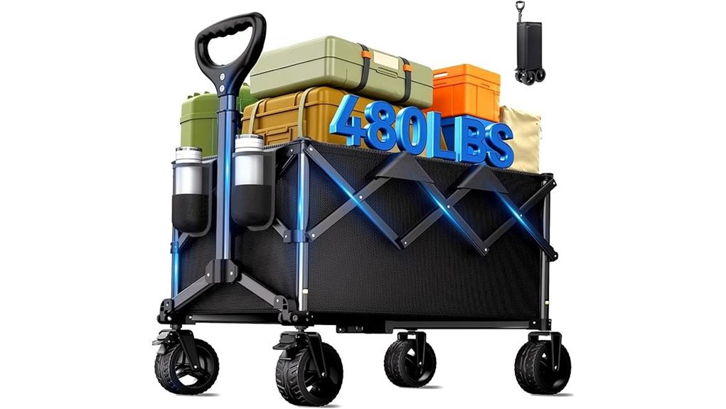 collapsible all terrain 480lb beachwagon