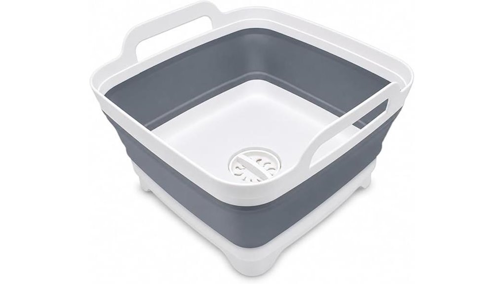 collapsible dish basin 2 4gal