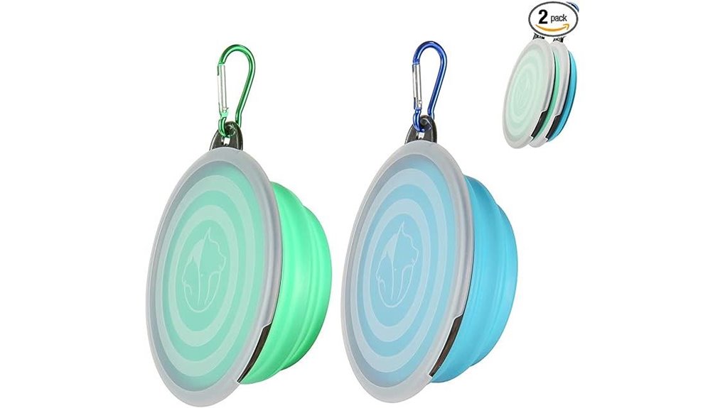 collapsible dog travel bowls pack