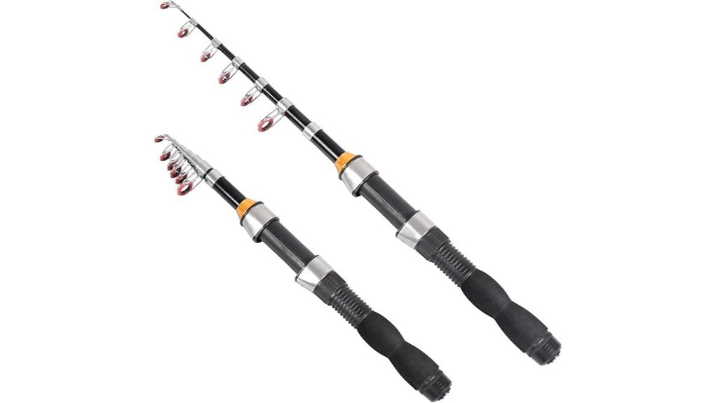 collapsible dual medium telescopic rod