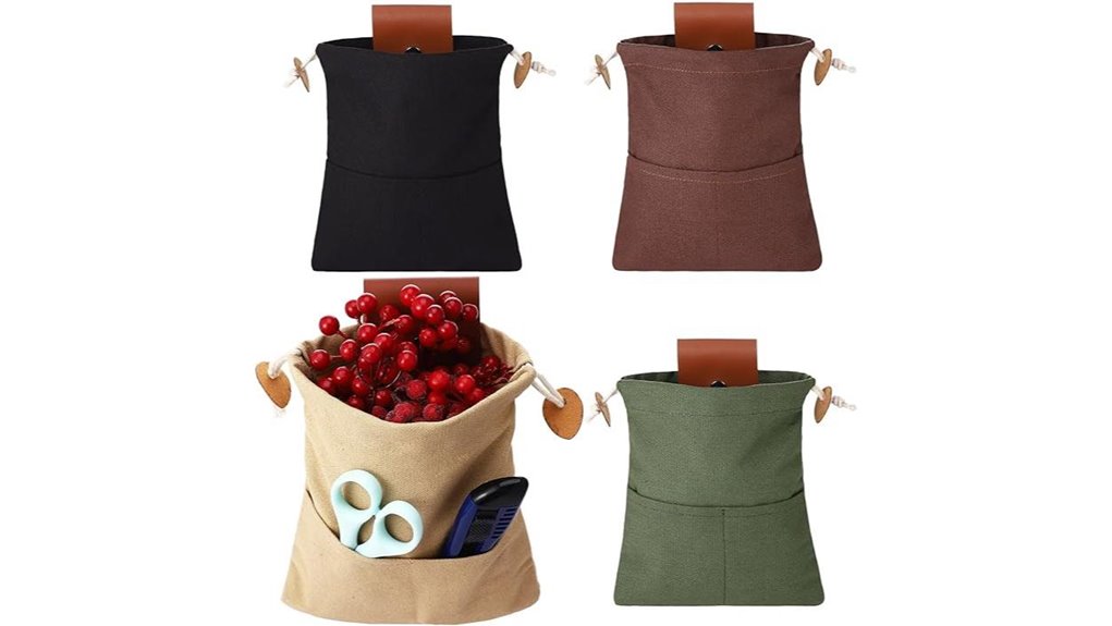 collapsible four piece canvas pouch