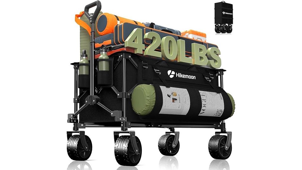 collapsible heavy duty beach cart