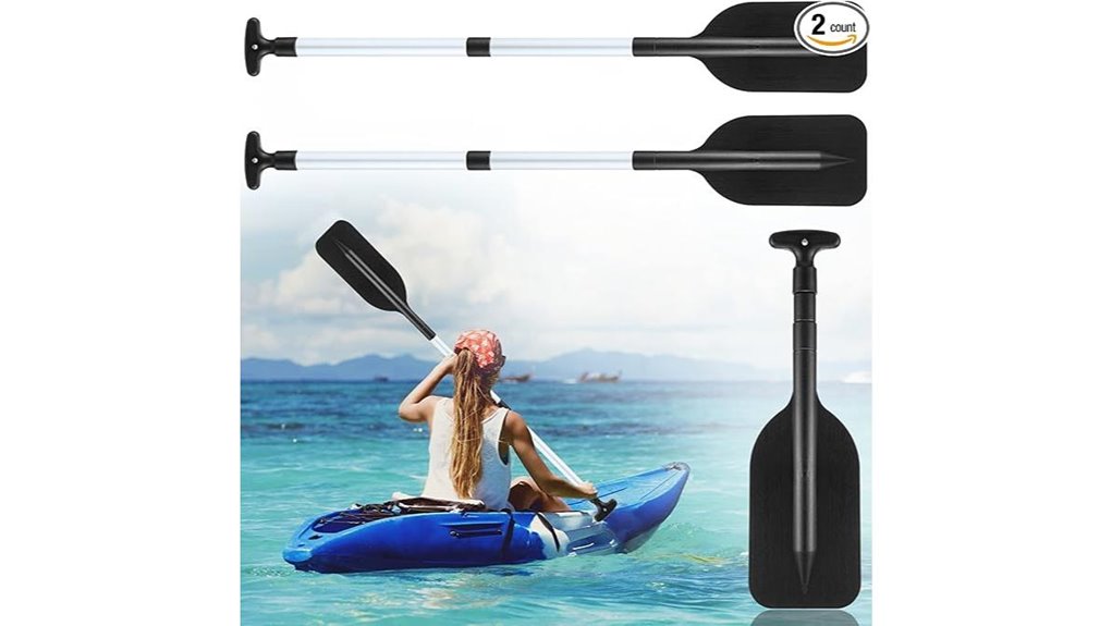 collapsible kayak paddle set