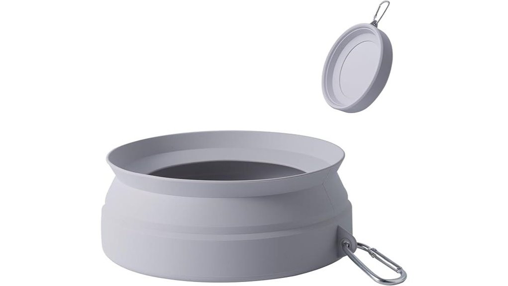 collapsible spill proof dog bowl