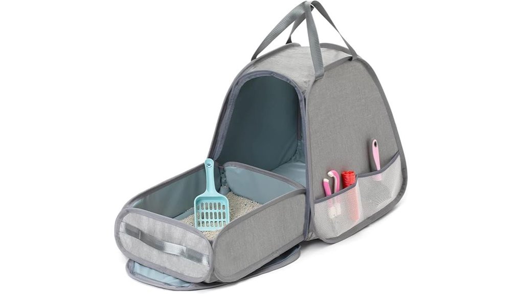 collapsible travel cat litterbox