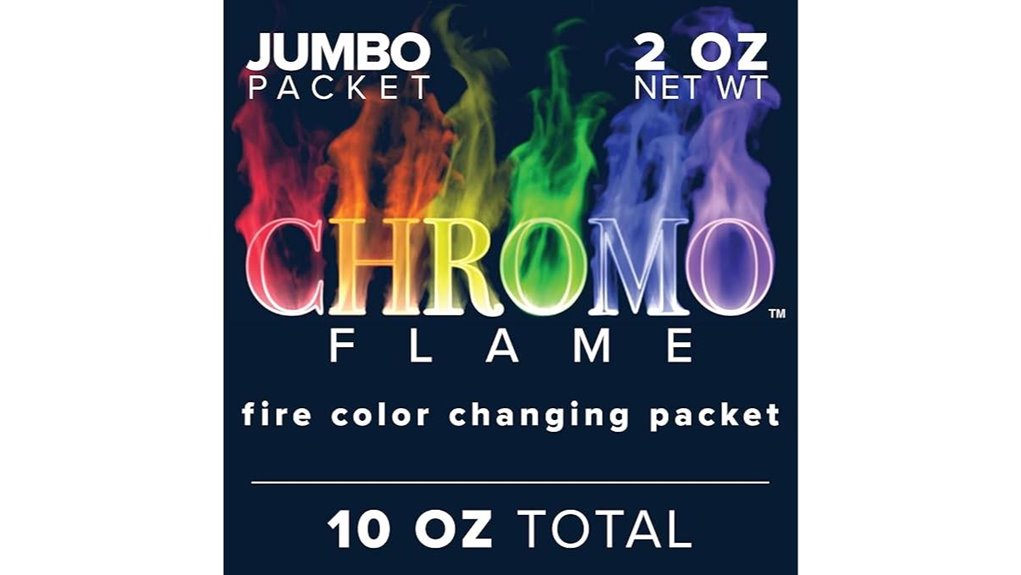 color changing fire packets