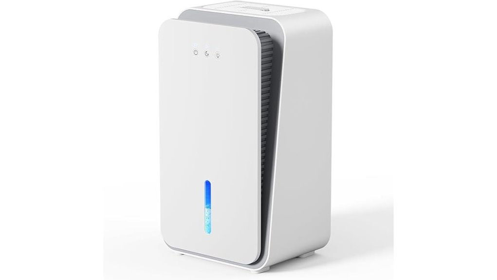 compact 1000sqft aromatherapy dehumidifier