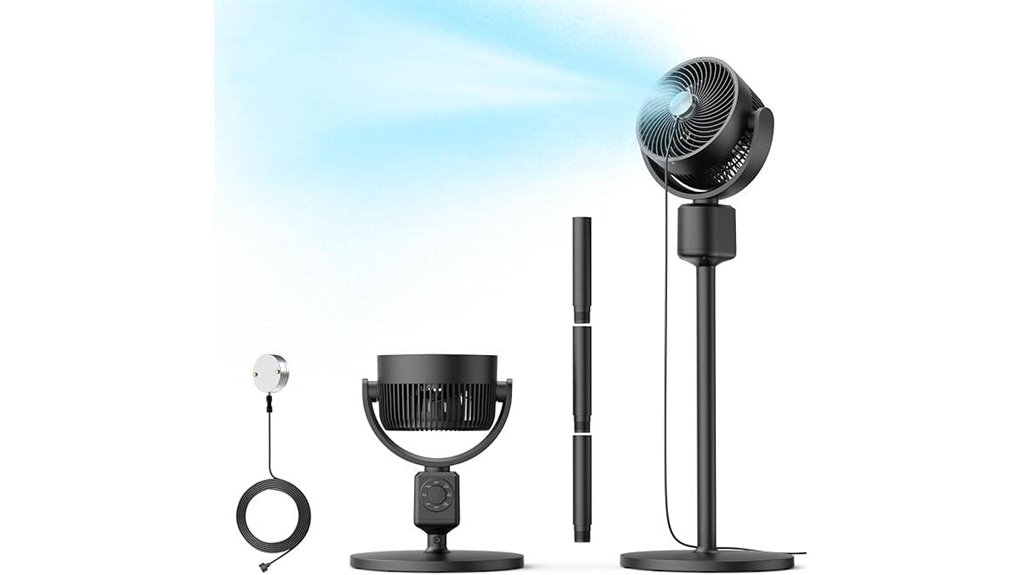 compact magnetic misting fan