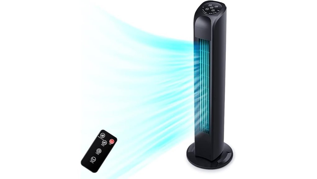compact remote timer fan