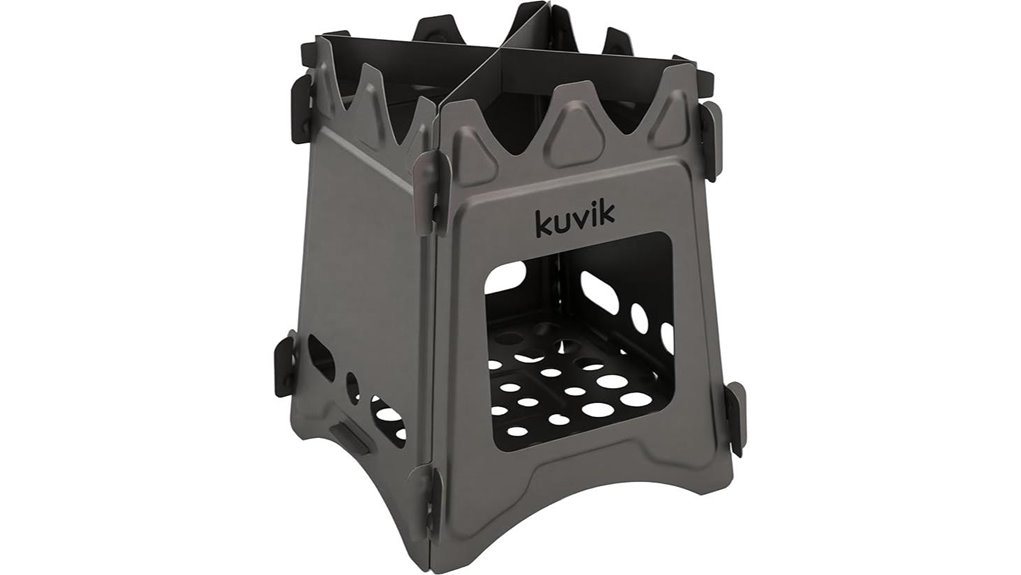 compact titanium wood stove