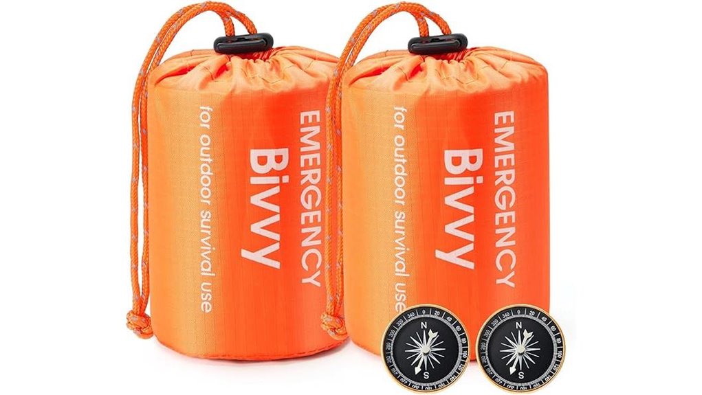 compass equipped emergency sleeping bag