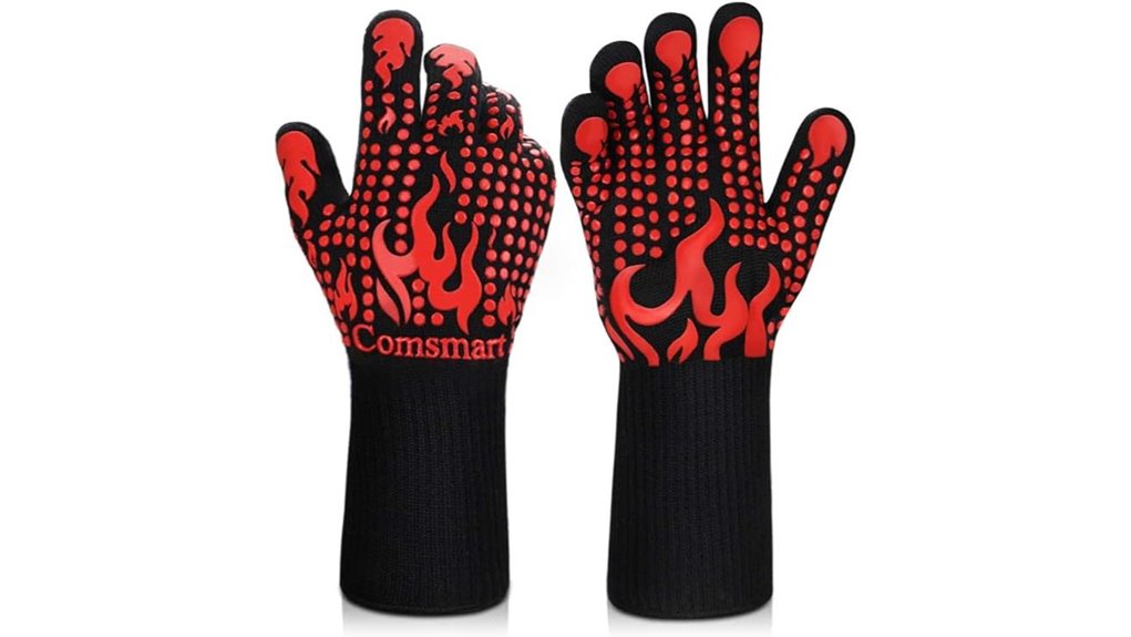 comsmart heat resistant bbq gloves