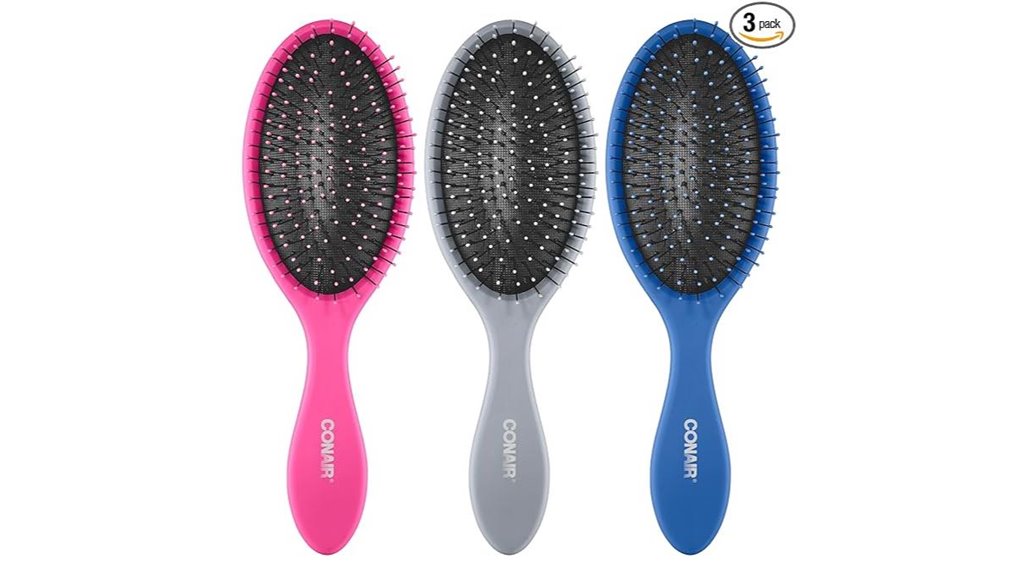 conair detangling brush 3 pack