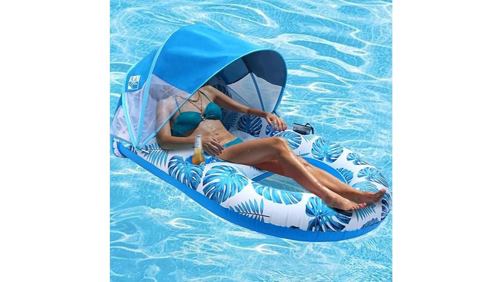 coolcooldee canopy pool float