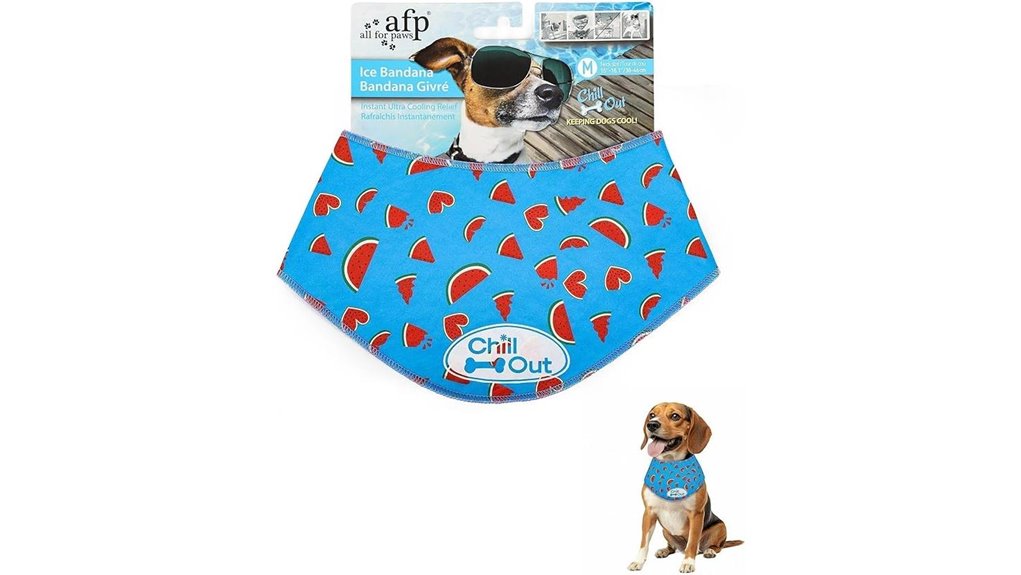 cooling blue dog bandana