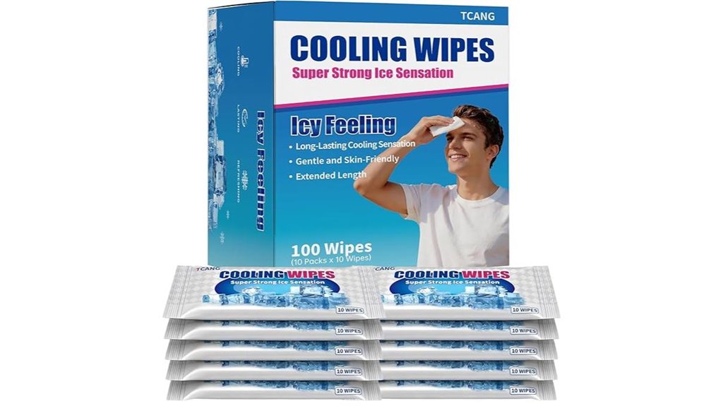 cooling face body 100 pack no rinse