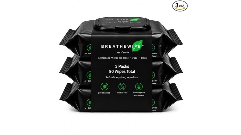cooling menthol facial wipes