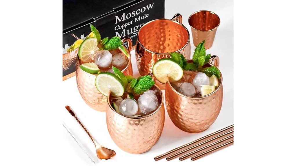 copper moscow mule set