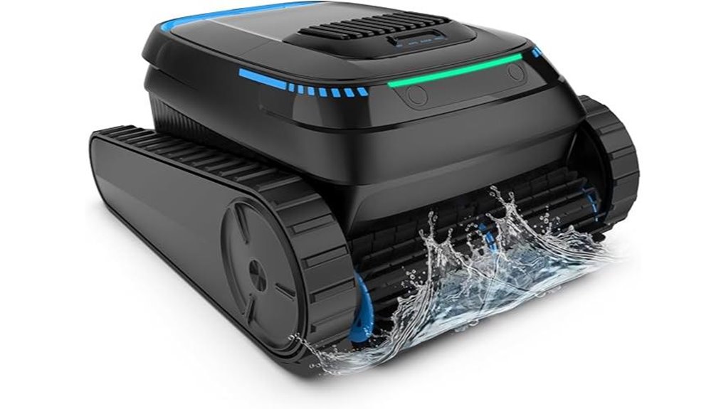 cordless 5000 gph wall waterline robot