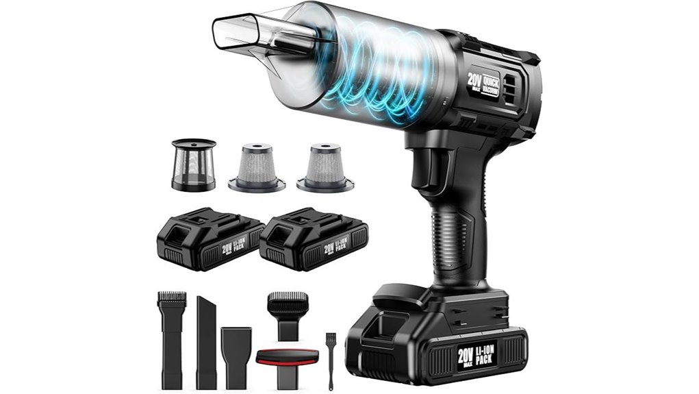 cordless dual battery 35000pa 60min