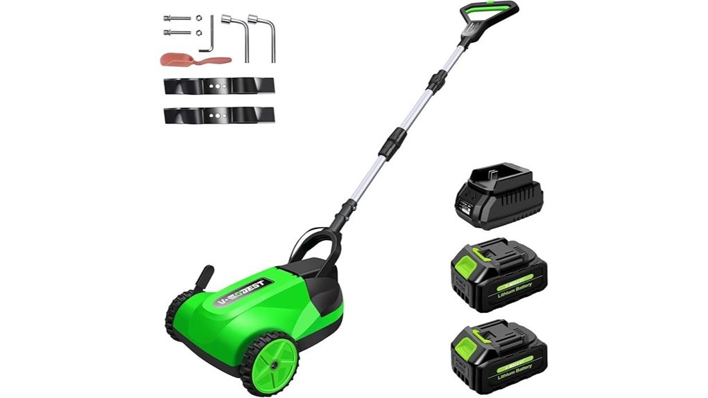cordless mini dual battery mower