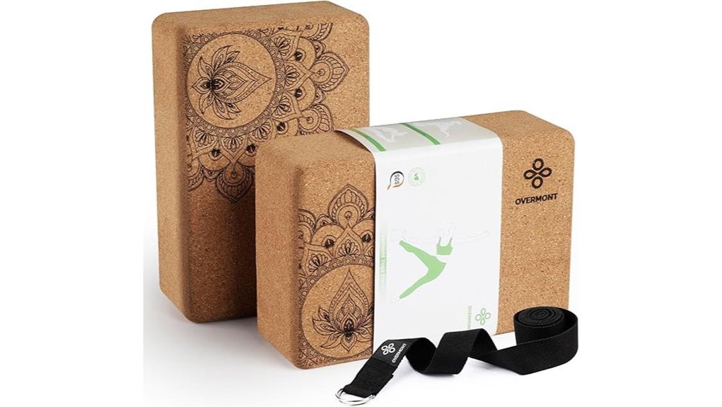 cork yoga blocks strap