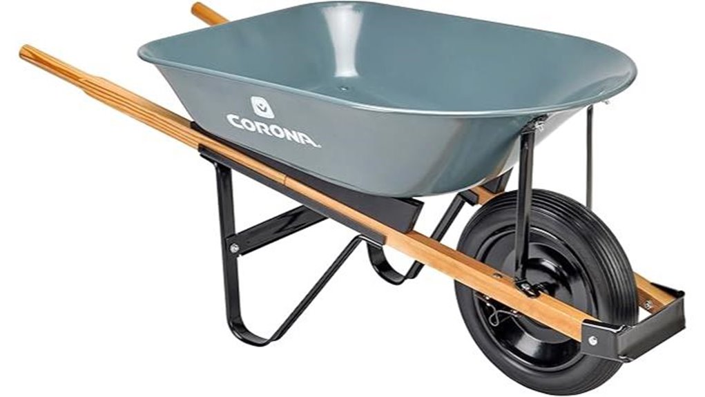 corona 5ft flat free wheelbarrow