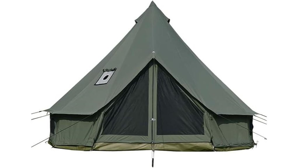 cotton bell tent stove jack