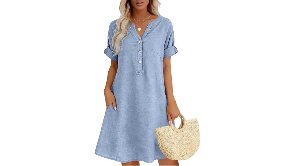 cotton linen summer dress
