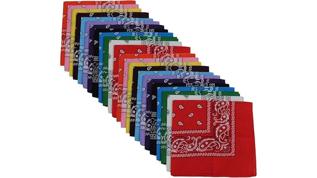 cotton paisley bandanas double sided