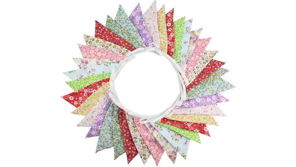 cotton triangle party bunting