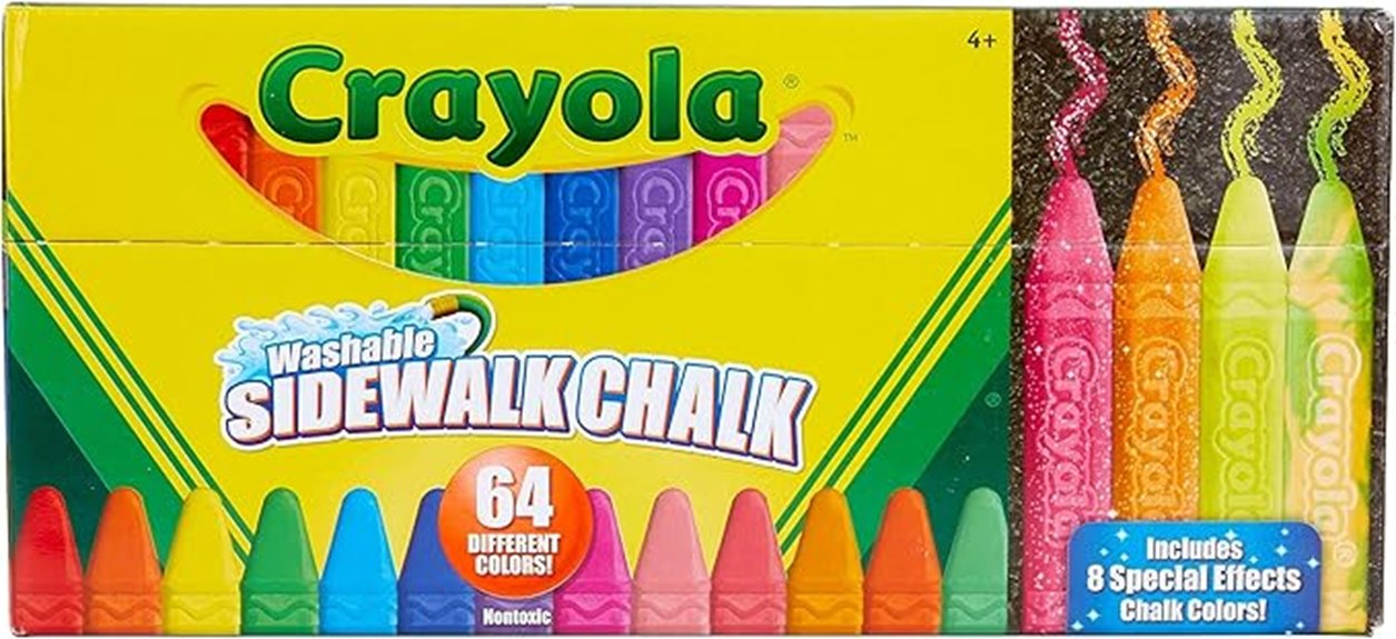 crayola 64 pack outdoor chalk