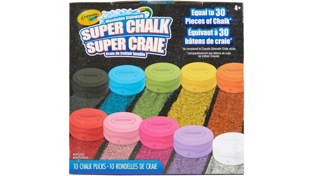 crayola washable 10 color chalk