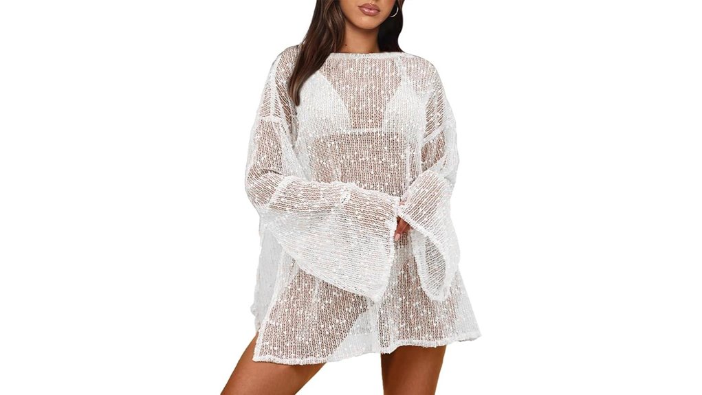 crochet boat neck cover up