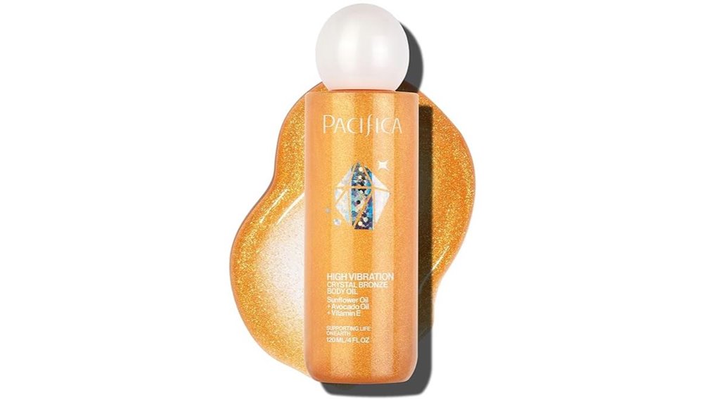 crystal bronze shimmering oil