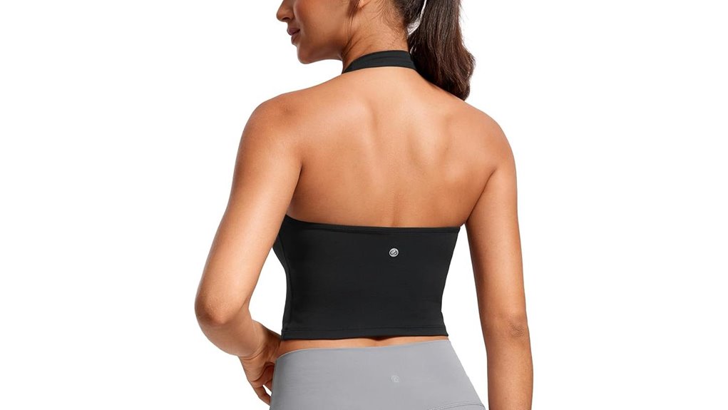 crz yoga open back crop