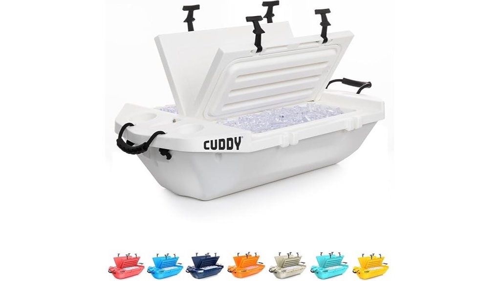 cuddy 40qt floating dual storage