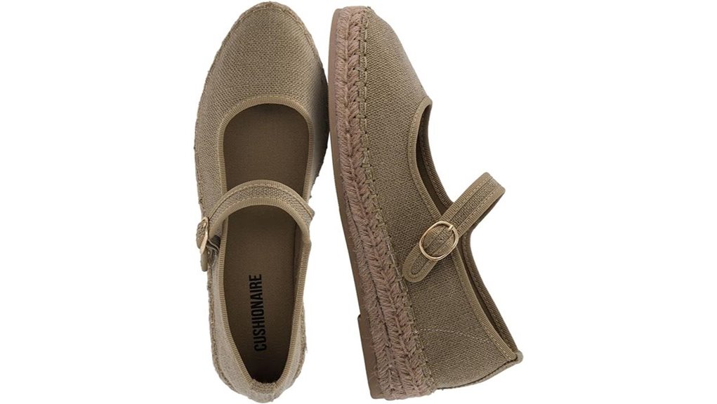 cushionaire closed toe espadrilles