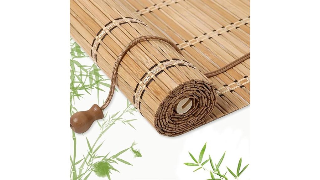 custom bamboo roller blinds