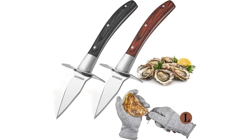 cut resistant oyster knife set